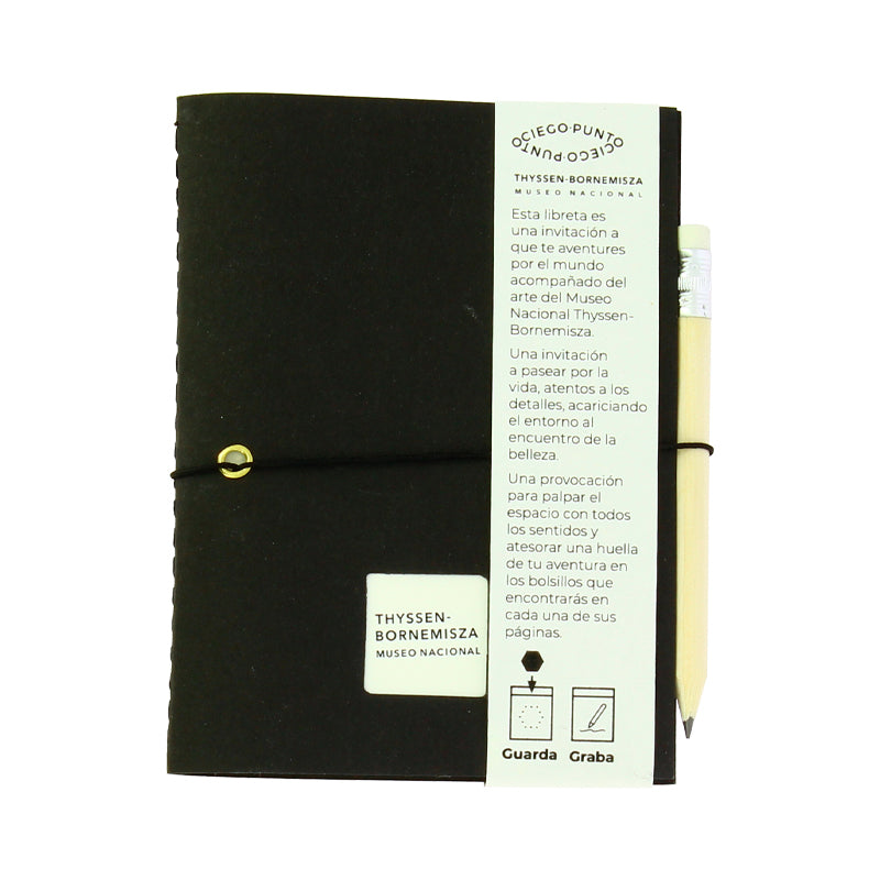 Libreta negra MNTB tapa blanda
