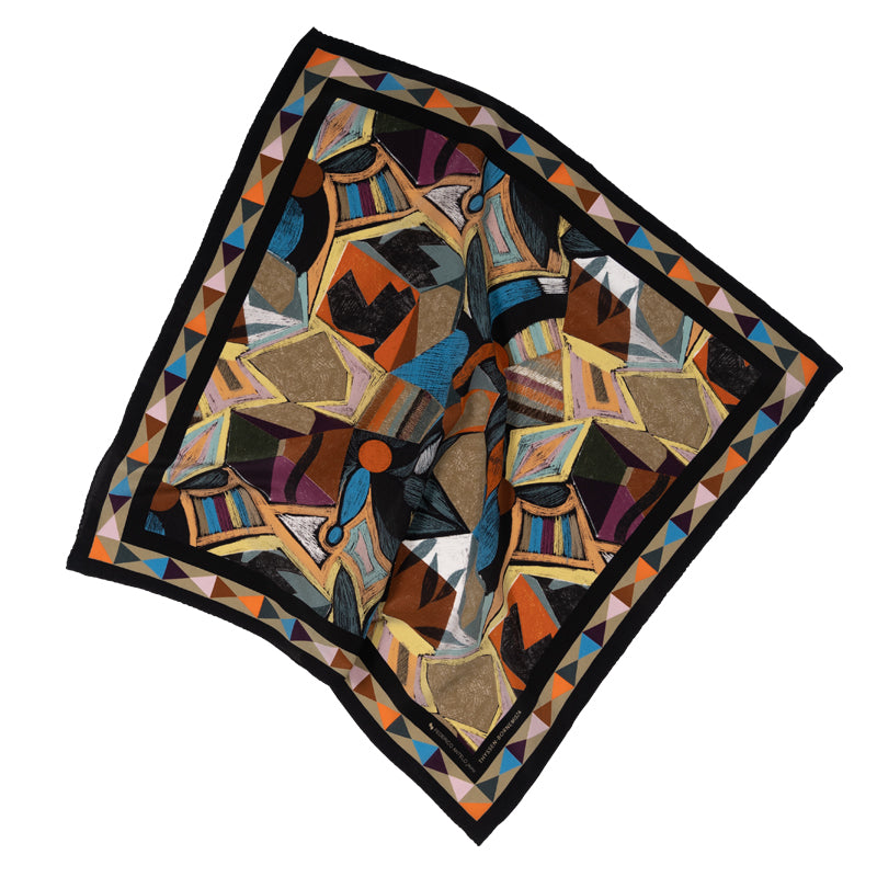Pañuelo de seda 50 x 50 Paul Klee x Federico Antelo