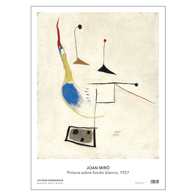 Miró Poster: Painting on a white background