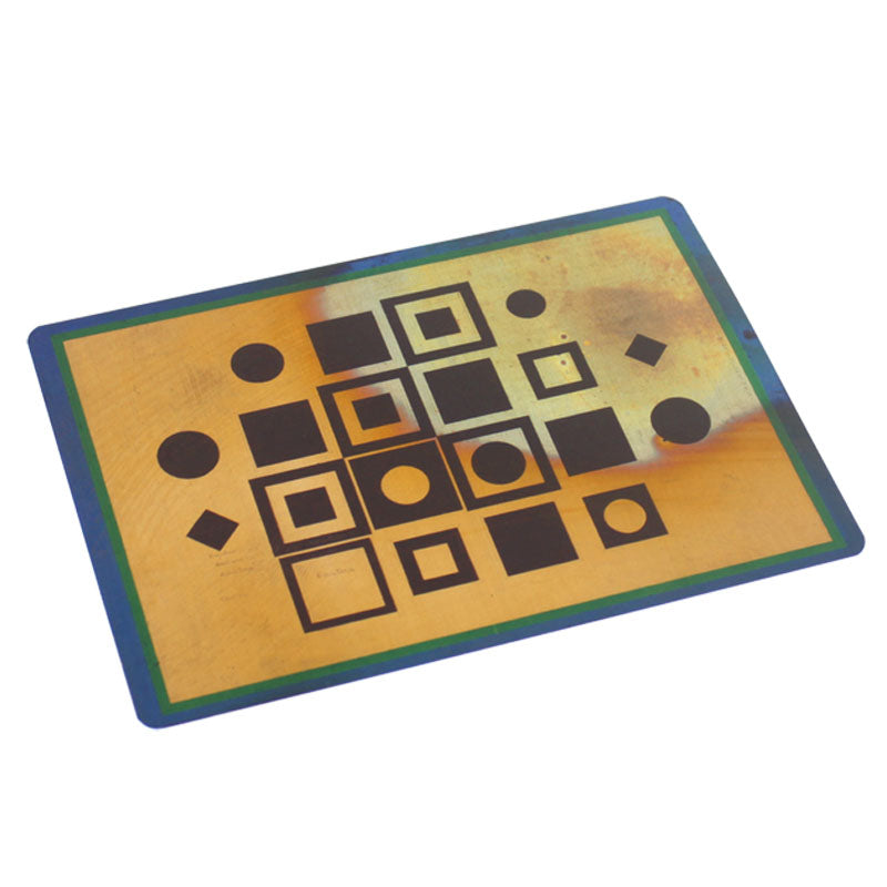 Copper postcard Composition Vasarely