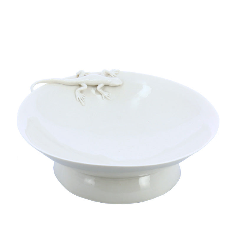 Porcelain plate Chinese vase Lizard Yukiko