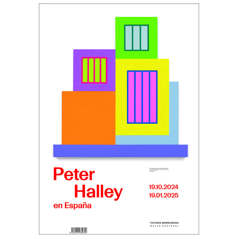 Poster for The Peter Halley Exhibition