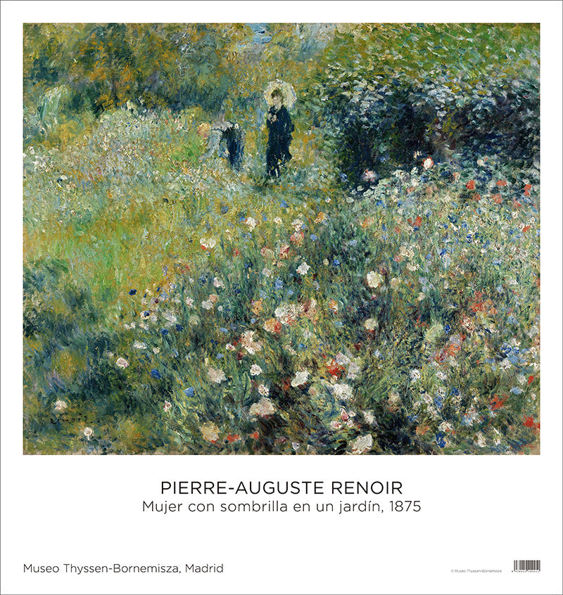 Poster Woman with a Parasol in a Garden by Renoir