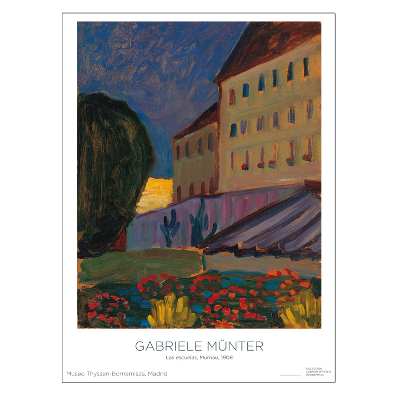 Poster Gabriele Münter: The Schools, Murnau