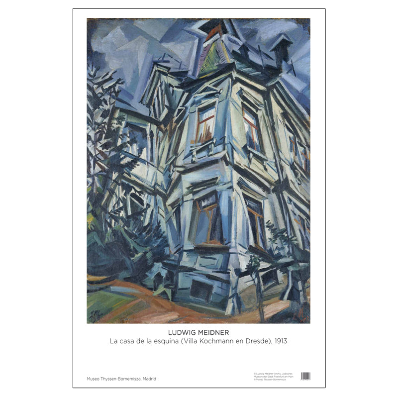 Póster Ludwig Meidner: La Casa de la Esquina
