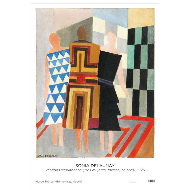 Poster Sonia Delaunay: Vestidos Simultáneos