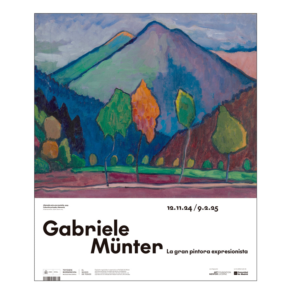 Poster Alameda ante montaña exp. Münter