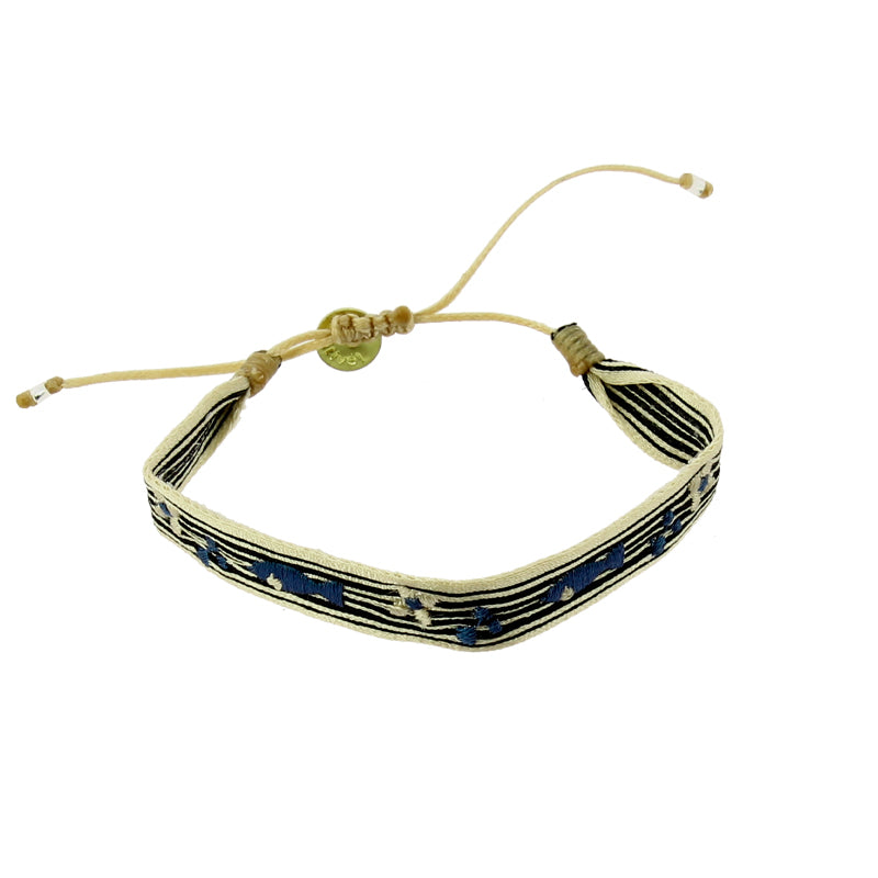 Pulsera textil peces azules Terrafilia