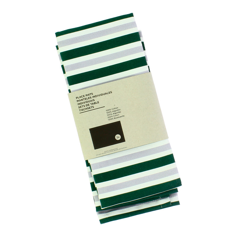Set de 2 manteles verdes Brunias