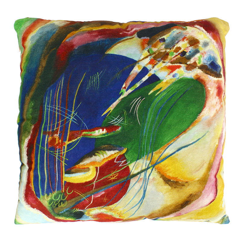 Funda de cojín Kandinsky: Pintura con tres manchas, n.º 196