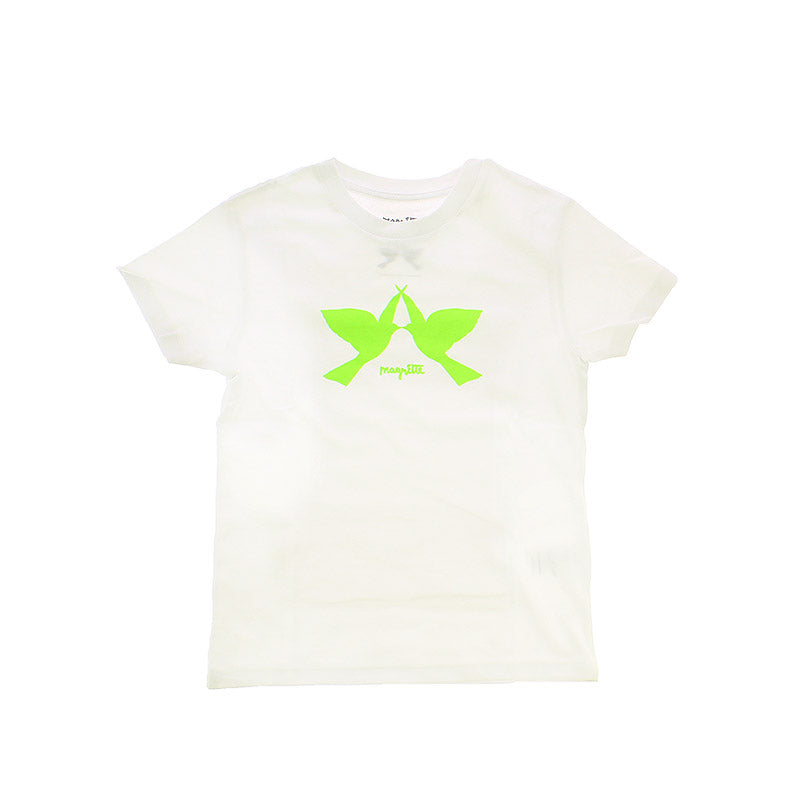 Camiseta infantil blanca paloma Magritte